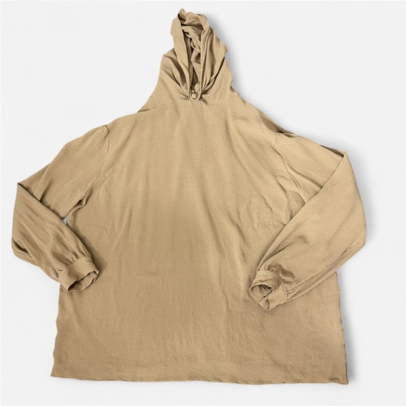 The Row Silk Hooded Blouse, Size M